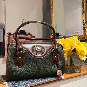 Classic Green Dooney Burke Satchel crossbody bag